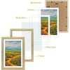 image:imageGolden State Art13x19 Ornate Picture Frame Holds 11x17 PhotoBlack Gold  Includes HD plexiglass frontwhite matbuildin hangers and buttons13x19 Decorative photo frame matted to 11x17Wall mountVintage Gold