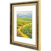 image:imageGolden State Art13x19 Ornate Picture Frame Holds 11x17 PhotoBlack Gold  Includes HD plexiglass frontwhite matbuildin hangers and buttons13x19 Decorative photo frame matted to 11x17Wall mountBlack Gold