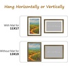 image:imageGolden State Art13x19 Ornate Picture Frame Holds 11x17 PhotoBlack Gold  Includes HD plexiglass frontwhite matbuildin hangers and buttons13x19 Decorative photo frame matted to 11x17Wall mountBlack Gold