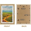 image:imageGolden State Art13x19 Ornate Picture Frame Holds 11x17 PhotoBlack Gold  Includes HD plexiglass frontwhite matbuildin hangers and buttons13x19 Decorative photo frame matted to 11x17Wall mountVintage Gold