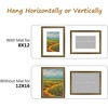 image:imageGolden State Art13x19 Ornate Picture Frame Holds 11x17 PhotoBlack Gold  Includes HD plexiglass frontwhite matbuildin hangers and buttons13x19 Decorative photo frame matted to 11x17Wall mountBlack Gold