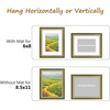image:imageGolden State Art13x19 Ornate Picture Frame Holds 11x17 PhotoBlack Gold  Includes HD plexiglass frontwhite matbuildin hangers and buttons13x19 Decorative photo frame matted to 11x17Wall mountGreen Gold