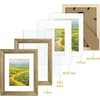 image:imageGolden State Art13x19 Ornate Picture Frame Holds 11x17 PhotoBlack Gold  Includes HD plexiglass frontwhite matbuildin hangers and buttons13x19 Decorative photo frame matted to 11x17Wall mountVintage Gold