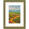 image:imageGolden State Art13x19 Ornate Picture Frame Holds 11x17 PhotoBlack Gold  Includes HD plexiglass frontwhite matbuildin hangers and buttons13x19 Decorative photo frame matted to 11x17Wall mountGreen Gold