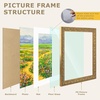 image:imageGolden State Art16x20 Ornate Picture Frame Holds 12x16 PhotoBronze  Includes HD plexiglasswhite matbuildin hangers16x20 Decorative photo frame matted to 12x16Wall mountEmbossed designBronze
