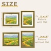image:imageGolden State Art16x20 Ornate Picture Frame Holds 12x16 PhotoGreen Gold  Includes HD plexiglass frontwhite matbuildin hangers and buttons16x20 Decorative photo frame matted to 12x16Wall mountGreen Gold