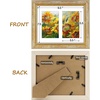 image:imageGolden State Art8x10 Collage Picture Frame Holds Two 4x6 PhotosPink Gold  Includes easel backHD plexiglass frontbuildin hangers and buttonsDesktopwall mount8x10 Decorative photo frame10 PacksVintage Gold