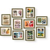 image:imageGolden State Art8x10 Collage Picture Frame Holds Two 4x6 PhotosPink Gold  Includes easel backHD plexiglass frontbuildin hangers and buttonsDesktopwall mount8x10 Decorative photo frame10 PacksGreen Gold