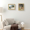 image:imageGolden State Art8x10 Collage Picture Frame Holds Two 4x6 PhotosPink Gold  Includes easel backHD plexiglass frontbuildin hangers and buttonsDesktopwall mount8x10 Decorative photo frame10 PacksVintage Gold
