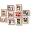 image:imageGolden State Art8x10 Collage Picture Frame Holds Two 4x6 PhotosPink Gold  Includes easel backHD plexiglass frontbuildin hangers and buttonsDesktopwall mount8x10 Decorative photo frame10 PacksPink Gold
