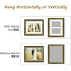 image:imageGolden State Art8x10 Collage Picture Frame Holds Two 4x6 PhotosPink Gold  Includes easel backHD plexiglass frontbuildin hangers and buttonsDesktopwall mount8x10 Decorative photo frame10 PacksGreen Gold