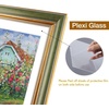 image:imageGolden State Art8x10 Collage Picture Frame Holds Two 4x6 PhotosPink Gold  Includes easel backHD plexiglass frontbuildin hangers and buttonsDesktopwall mount8x10 Decorative photo frame10 PacksGreen Gold