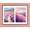 image:imageGolden State Art8x10 Collage Picture Frame Holds Two 4x6 PhotosPink Gold  Includes easel backHD plexiglass frontbuildin hangers and buttonsDesktopwall mount8x10 Decorative photo frame10 PacksPink Gold
