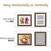 image:imageGolden State Art8x10 Collage Picture Frame Holds Two 4x6 PhotosPink Gold  Includes easel backHD plexiglass frontbuildin hangers and buttonsDesktopwall mount8x10 Decorative photo frame10 PacksBlack Gold