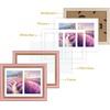 image:imageGolden State Art8x10 Collage Picture Frame Holds Two 4x6 PhotosPink Gold  Includes easel backHD plexiglass frontbuildin hangers and buttonsDesktopwall mount8x10 Decorative photo frame10 PacksPink Gold