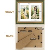 image:imageGolden State Art8x10 Collage Picture Frame Holds Two 4x6 PhotosPink Gold  Includes easel backHD plexiglass frontbuildin hangers and buttonsDesktopwall mount8x10 Decorative photo frame10 PacksGreen Gold