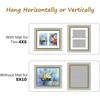 image:imageGolden State Art8x10 Collage Picture Frame Holds Two 4x6 PhotosPink Gold  Includes easel backHD plexiglass frontbuildin hangers and buttonsDesktopwall mount8x10 Decorative photo frame10 PacksBlue Gold