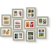 image:imageGolden State Art8x10 Collage Picture Frame Holds Two 4x6 PhotosPink Gold  Includes easel backHD plexiglass frontbuildin hangers and buttonsDesktopwall mount8x10 Decorative photo frame10 PacksBlue Gold