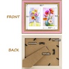 image:imageGolden State Art8x10 Collage Picture Frame Holds Two 4x6 PhotosPink Gold  Includes easel backHD plexiglass frontbuildin hangers and buttonsDesktopwall mount8x10 Decorative photo frame10 PacksPink Gold