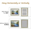 image:imageGolden State Art8x10 Collage Picture Frame Holds Two 4x6 PhotosPink Gold  Includes easel backHD plexiglass frontbuildin hangers and buttonsDesktopwall mount8x10 Decorative photo frame10 PacksBlue Gold