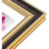 image:imageGolden State Art8x10 Collage Picture Frame Holds Two 4x6 PhotosPink Gold  Includes easel backHD plexiglass frontbuildin hangers and buttonsDesktopwall mount8x10 Decorative photo frame10 PacksBlack Gold