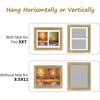image:imageGolden State Art8x10 Collage Picture Frame Holds Two 4x6 PhotosPink Gold  Includes easel backHD plexiglass frontbuildin hangers and buttonsDesktopwall mount8x10 Decorative photo frame10 PacksVintage Gold
