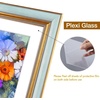 image:imageGolden State Art8x10 Collage Picture Frame Holds Two 4x6 PhotosPink Gold  Includes easel backHD plexiglass frontbuildin hangers and buttonsDesktopwall mount8x10 Decorative photo frame10 PacksBlue Gold