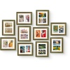 image:imageGolden State Art8x10 Collage Picture Frame Holds Two 4x6 PhotosPink Gold  Includes easel backHD plexiglass frontbuildin hangers and buttonsDesktopwall mount8x10 Decorative photo frame10 PacksGreen Gold
