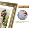 image:imageGolden State Art8x10 Collage Picture Frame Holds Two 4x6 PhotosPink Gold  Includes easel backHD plexiglass frontbuildin hangers and buttonsDesktopwall mount8x10 Decorative photo frame10 PacksGreen Gold