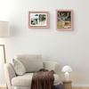 image:imageGolden State Art8x10 Collage Picture Frame Holds Two 4x6 PhotosPink Gold  Includes easel backHD plexiglass frontbuildin hangers and buttonsDesktopwall mount8x10 Decorative photo frame10 PacksPink Gold
