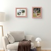 image:imageGolden State Art8x10 Collage Picture Frame Holds Two 4x6 PhotosPink Gold  Includes easel backHD plexiglass frontbuildin hangers and buttonsDesktopwall mount8x10 Decorative photo frame10 PacksPink Gold