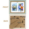 image:imageGolden State Art8x10 Collage Picture Frame Holds Two 4x6 PhotosPink Gold  Includes easel backHD plexiglass frontbuildin hangers and buttonsDesktopwall mount8x10 Decorative photo frame10 PacksBlue Gold
