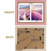 image:imageGolden State Art8x10 Collage Picture Frame Holds Two 4x6 PhotosPink Gold  Includes easel backHD plexiglass frontbuildin hangers and buttonsDesktopwall mount8x10 Decorative photo frame10 PacksPink Gold