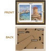 image:imageGolden State Art8x10 Collage Picture Frame Holds Two 4x6 PhotosPink Gold  Includes easel backHD plexiglass frontbuildin hangers and buttonsDesktopwall mount8x10 Decorative photo frame10 PacksBlack Gold