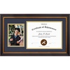 image:imageGolden State Art 11x195 Frame 85x11 Diploma amp 5x7 Photo NavyGold Mat  Real Glass Black Gold amp Burgundy Color Fits 85x11 diploma and 5x7 Picture Document Certificate PictureNavy Blue  Gold Mat
