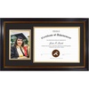 image:imageGolden State Art 11x195 Frame BlackGold Double Mat For 85x11 amp 5x7 Photo  Real Glass Black with Gold Trim and Burgundy Accents 2 Openings Fits 85x11 DocumentCertificate and 5x7 PictureBlack Gold  Burgundy BlackGold Mat