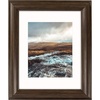 image:imageGolden State Art 16x20 Brown Photo Frame Ivory Mat for 11x14 Real Glass  Fits 11x14 Picture Art Poster or Print Display 2inch Wide11x14