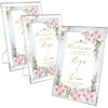 image:imageGolden State Art 3 Pack 4x6 Acrylic Picture Frame with Stand  Frameless Frame with Strong Magnets for Wedding Sign Reception Decoration Photos and Art Display5x7