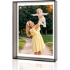 image:imageGolden State Art 5x7 Acrylic Floating Picture Frame Blue 1 Pack  Individual Photo Frame for Tabletop Display With Hangers for Wall Mount Horizontal or VerticalBlack