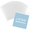 image:imageGolden State Art 6x6 Clear Zip Plastic Bags 200 Pack  Reclosable Zipper Plastic Bags For Snacks Sandwich