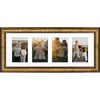 image:imageGolden State Art 8x20 Antique Gold Collage Frame Mat For 4 4x6 Pictures  Real GlassWhite Mat displays 4 4x6 Photos Four Openings Great for Dad Gifts from Daughter Son Poster or Print DisplayAntique Gold