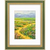 image:imageGolden State Art13x19 Ornate Picture Frame Holds 11x17 PhotoBlack Gold  Includes HD plexiglass frontwhite matbuildin hangers and buttons13x19 Decorative photo frame matted to 11x17Wall mountGreen Gold