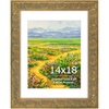 image:imageGolden State Art16x20 Ornate Picture Frame Holds 12x16 PhotoBronze  Includes HD plexiglasswhite matbuildin hangers16x20 Decorative photo frame matted to 12x16Wall mountEmbossed designBronze