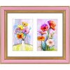 image:imageGolden State Art8x10 Collage Picture Frame Holds Two 4x6 PhotosPink Gold  Includes easel backHD plexiglass frontbuildin hangers and buttonsDesktopwall mount8x10 Decorative photo frame10 PacksPink Gold