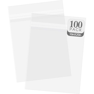 image:image8x8 inches Clear Plastic Sleeves for PhotosResealable Adhesive100 Pack  Clear Bags for Pictures Art Prints Framing Mats Mattes Bag Size 8 14 x 8 14 Inches for 8x8 Mats16x20