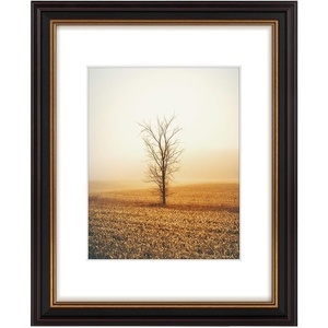 image:imageGolden State Art 11x14 Boho Frame White Mat for 8x10 Picture Antique Gold  Real Glass Fits 8x10 Photo Art Poster or Print Display Finish 125 Inch Frame Border Wall Mount DisplayBlackBurgundy  Gold Trims