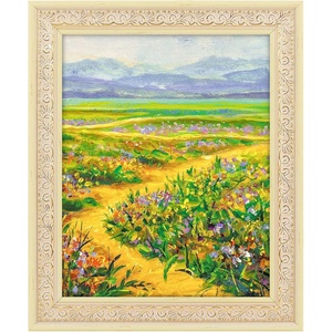 image:imageGolden State Art 12x16 Picture Frame White Mat for 8x12 Distressed Gold  Acrylic Front Fits 8x12 or 12x16 Without Mat Photo Art Poster or Print Display Ornate Vintage Finish Picture FrameOrnate Cream