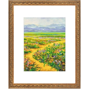 image:imageGolden State Art 18x24 Dark GoldBrown Frame White Mat for 16x20 Plexiglass  Fits 16x20 Picture Art Poster or Print Display Wall Mounting Vintage Ornate Finish Photo FrameBronze