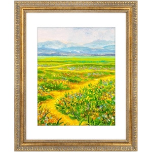 image:imageGolden State Art 18x24 Distressed Gold Frame White Mat for 16x20 Plexiglass  Plexiglass Fits 16x20 Picture Art Poster or Print Display or 18x24 Without Mat Ornate Vintage Photo FrameBronze