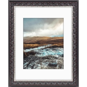 image:imageGolden State Art 2 Pack 11x14 Photo Frame Mat for 8x10 Real Glass  Bronze  White Mat Fits 8x10 Picture Art Poster or Print DisplayOrnate Finish Style 15 Inch Frame Border Wall Mount DisplayBlack With Silver  Burgundy